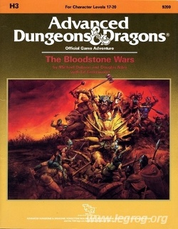 Couverture de Advanced Dungeons & Dragons - H3 The Bloodstone Wars