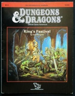 Couverture de Dungeons & Dragons - B11 King's Festival