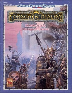 Couverture de Advanced Dungeons & Dragons - Forgotten Realms - FRQ2 Hordes of Dragonspear