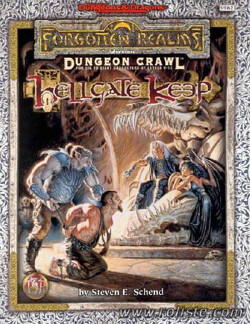 Couverture de Advanced Dungeons & Dragons - Forgotten Realms - XUT4  Hellgate Keep