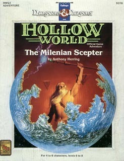 Couverture de Advanced Dungeons & Dragons -Hollow World - HWQ1 The Milenian Scepter