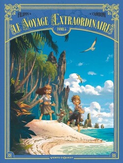 Couverture de Le Voyage extraordinaire, Tome 5 : Cycle 2 - Les Îles mystérieuses 2/3