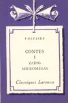 couverture Voltaire - Contes 1 - Zadig Micromegas