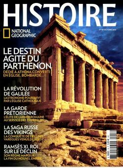 Couverture de Histoire National Geographic, n°18 : Le destin agité du Parthénon