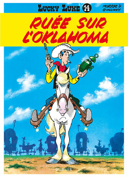 Couverture de Lucky Luke, Tome 14 : Ruée sur l'Oklahoma